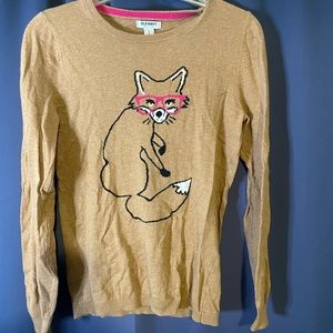 Super cute fox sweater! Old Navy, Small, light brown